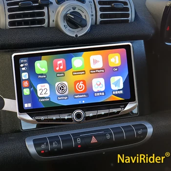 10,88 инчов Qled екран 2DIN Auto Android авто радио мултимедиен плеър Carplay GPS за Mercedes Benz Smart Fortwo 2005 - 2011-2015