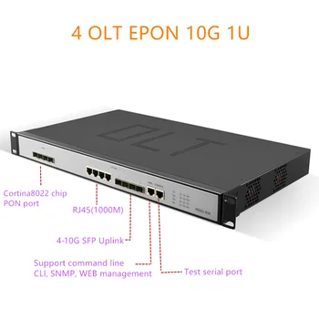 EPON OLT 1.25 G възходящ канал 10G 4 порта E04 1U EPON OLT 4 порта за троен възпроизвеждане на olt epon 4 pon 1.25 G SFP-порт PX20+ PX20++ PX20+++