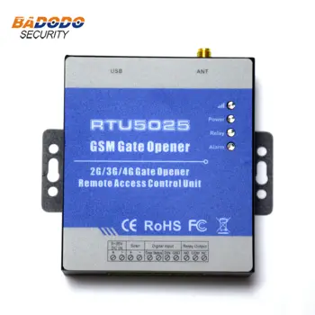 999 Потребители на 2G, 3G, 4G XOXO Gate Opener за Достъп до Вратата Изход за Дистанционно включване/Изключване на RTU5025 за Системи за паркиране на коли