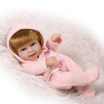 Микромягкая силиконова кукла за цялото тяло 27 см, мини-кукла-Реборн Beibei, Страхотна детска играчка, за да се симулира натиск.