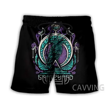 Нова мода Дамски/мъжки 3D печат Graveyard Rock Летни плажни шорти Градинска дрехи бързо съхнещи мъжки ежедневни панталони за почивка